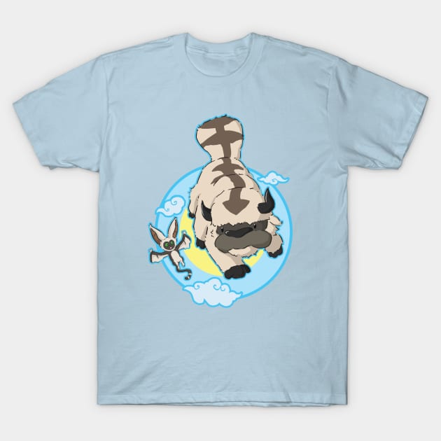 Appa and Momo Avatar the Last Airbender T-Shirt by YipeeKaiYay